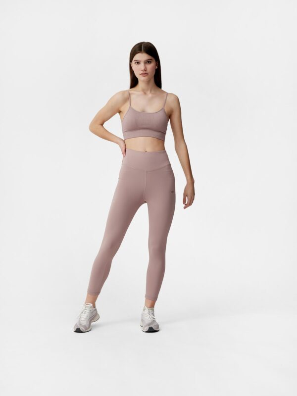 Legginsy treningowe 7/8 z dodatkiem materiałów z recyklingu damskie-wyprzedaż