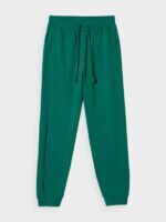 Spodnie dresowe damskie - zielone-wyprzedaż