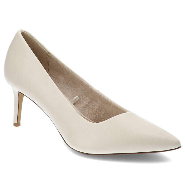 Beżowe Czółenka Tamaris Eleganckie Buty Damskie-wyprzedaż