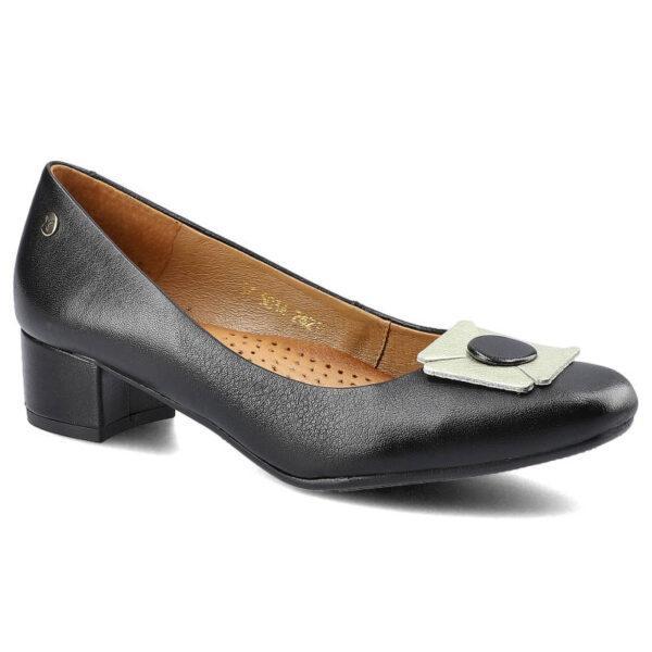 Czarne Czółenka Maciejka Damskie Eleganckie Buty-wyprzedaż