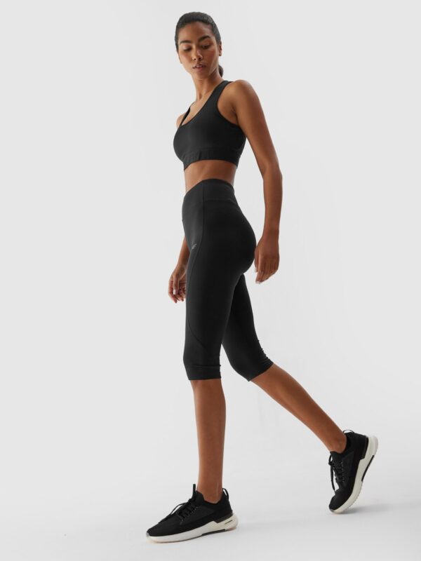 Legginsy treningowe 3/4 z materiałów z recyklingu damskie-wyprzedaż