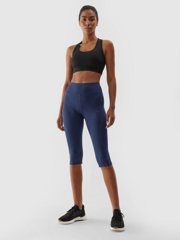 Legginsy treningowe 3/4 z materiałów z recyklingu damskie-wyprzedaż