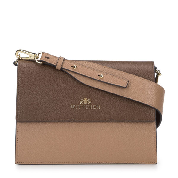 Torebka crossbody skórzana dwukomorowa-wyprzedaż