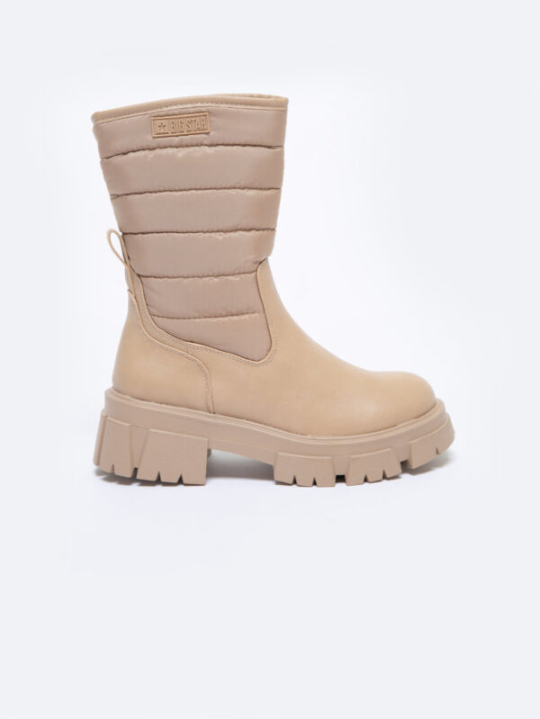 Botki damskie beżowe MM274070 800-wyprzedaż