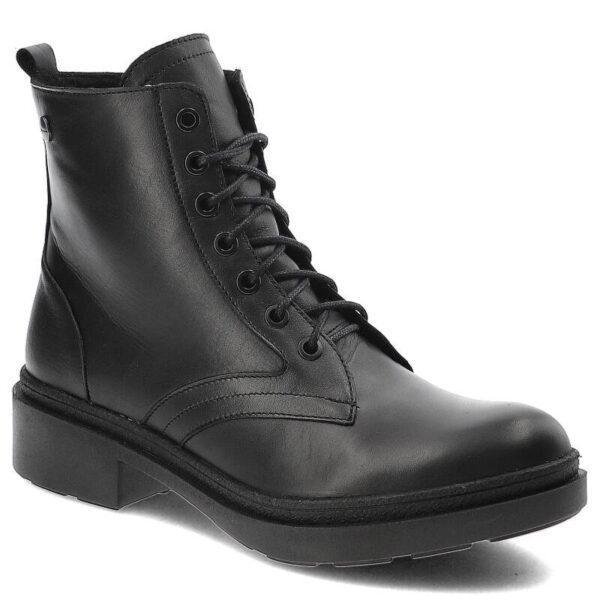Czarne Botki Pollonus Modne Buty Damskie-wyprzedaż
