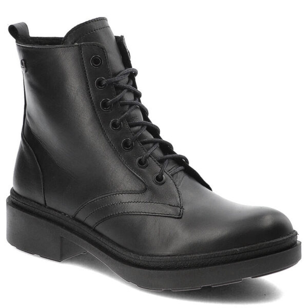 Czarne Botki Pollonus Modne Buty Damskie-wyprzedaż