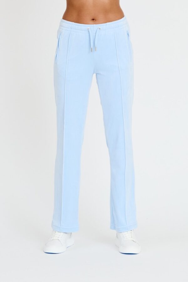 JUICY COUTURE Błękitne spodnie Tina Track Pants-wyprzedaż