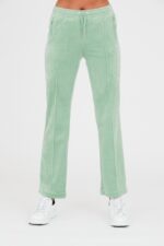 JUICY COUTURE Seledynowe spodnie dresowe Tina-wyprzedaż