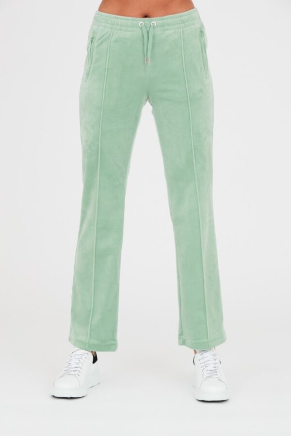 JUICY COUTURE Seledynowe spodnie dresowe Tina-wyprzedaż