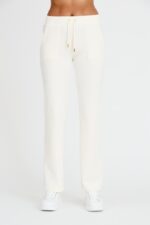 JUICY COUTURE Spodnie ecru Gold Del Ray Pocketed Pant-wyprzedaż