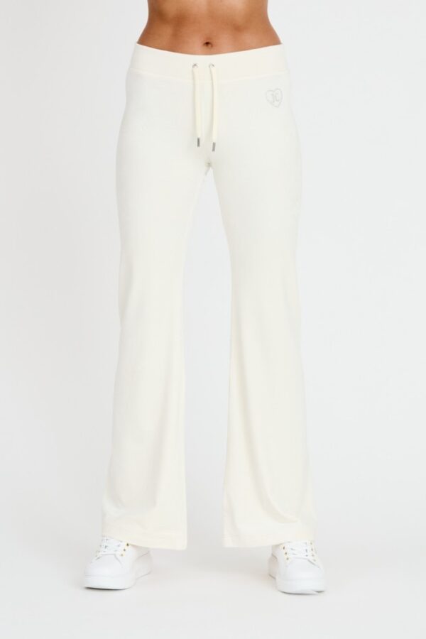 JUICY COUTURE Spodnie ecru Rodeo Layla Pant-wyprzedaż