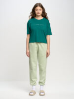 Spodnie dresowe damskie zielone Foxie 301-wyprzedaż