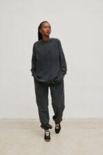 Spodnie dresowe typu jogger w kolorze FADED GREY - STAGER-XS-wyprzedaż