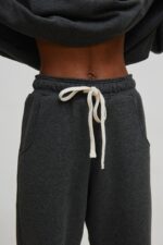 Spodnie dresowe typu jogger w kolorze GRAPHITE - DRIPS-L-wyprzedaż