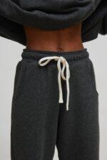 Spodnie dresowe typu jogger w kolorze GRAPHITE - DRIPS-XS-wyprzedaż