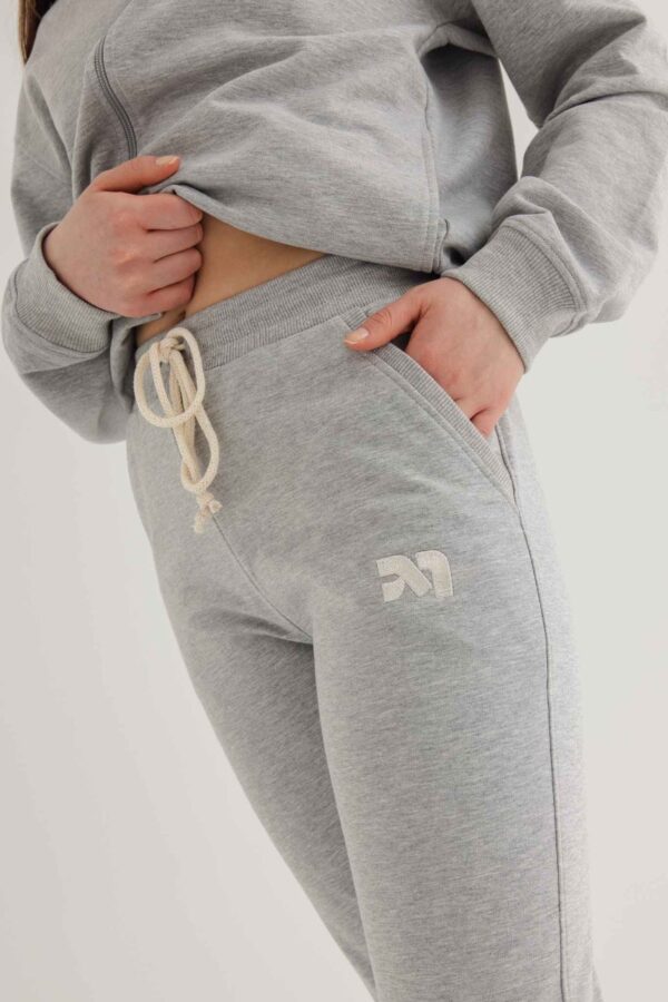 Spodnie dresowe w kolorze LIGHT GREY MELANGE - SIMPLY-XL-wyprzedaż