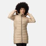 Damska kurtka turystyczna ocieplana z kapturem Starler-wyprzedaż