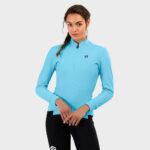 Kobieta Kolarstwo Damska kurtka rowerowa softshell J1 Stagiaire SIROKO Cyjan-wyprzedaż