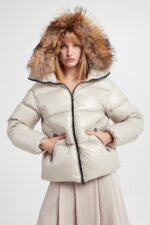 Kurtka damska puchowa HETREGO-wyprzedaż