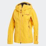 Kurtka przeciwdeszczowa damska Adidas Terrex Techrock Gore-Tex Pro żółty-wyprzedaż