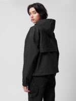 Kurtka przejściowa damska Outhorn - czarna-wyprzedaż