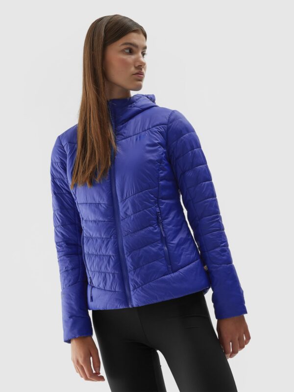 Kurtka puchowa Primaloft Black Eco damska - granatowa-wyprzedaż