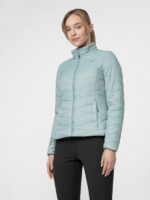 Kurtka puchowa trekkingowa z wypełnieniem Primaloft® Black Eco damska-wyprzedaż
