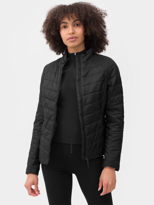 Kurtka puchowa trekkingowa z wypełnieniem z recyklingu PrimaLoft® Black Insulation Eco damska-wyprzedaż