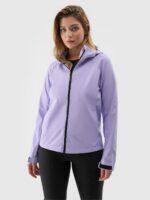 Kurtka softshell wiatroodporna membrana 5000 damska - jasny fiolet-wyprzedaż