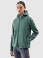 Kurtka softshell wiatroodporna membrana 5000 damska - zielona-wyprzedaż