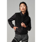 Kurtka sportowa damska STRONG ID z panelem z siateczki-wyprzedaż