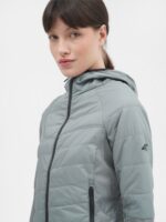 Kurtka trekkingowa puchowa z wypełnieniem syntetycznym PrimaLoft® Black Eco damska-wyprzedaż