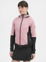 Kurtka trekkingowa puchowa z wypełnieniem syntetycznym PrimaLoft® Black Eco damska-wyprzedaż