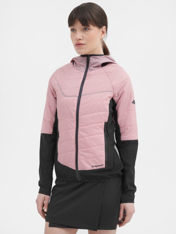Kurtka trekkingowa puchowa z wypełnieniem syntetycznym PrimaLoft® Black Eco damska-wyprzedaż