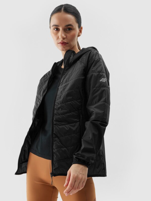 Kurtka trekkingowa z wypełnieniem z recyklingu Primaloft Black Insulation Eco damska - czarna-wyprzedaż