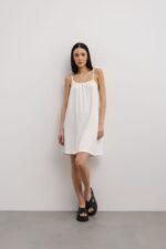 Sukienka FROTTE w kolorze CLASSIC WHITE - GABBY-M/L-wyprzedaż