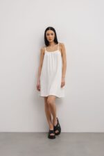 Sukienka FROTTE w kolorze CLASSIC WHITE - GABBY-S/M-wyprzedaż