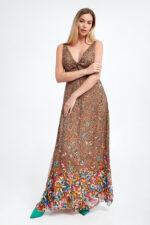 Sukienka jedwabna BLUGIRL BLUMARINE-wyprzedaż