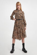 Sukienka jedwabna Cennare MAX MARA STUDIO-wyprzedaż