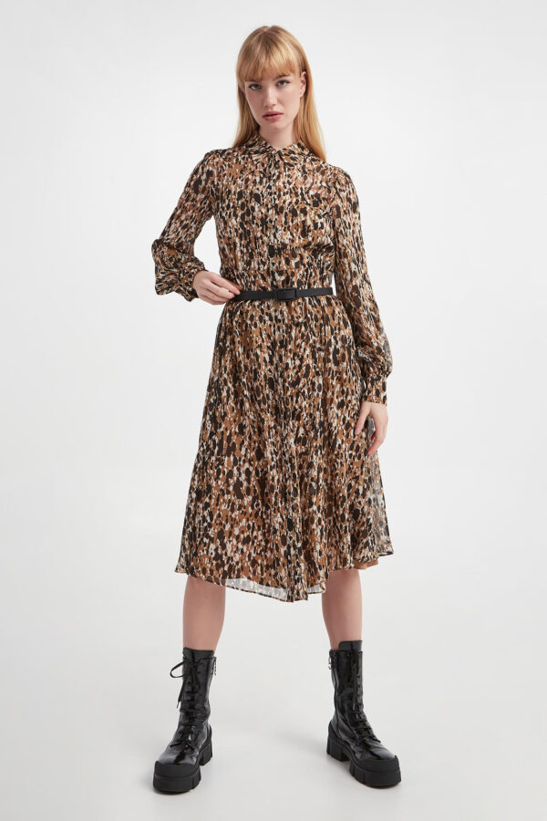 Sukienka jedwabna Cennare MAX MARA STUDIO-wyprzedaż