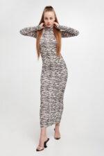 Sukienka maxi bodycon PATRIZIA PEPE-wyprzedaż