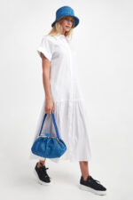 Sukienka midi Tebano MAX MARA BEACHWEAR-wyprzedaż