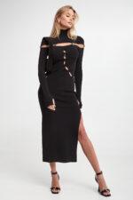 Sukienka midi VERSACE JEANS COUTURE-wyprzedaż