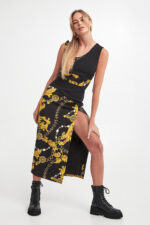 Sukienka midi VERSACE JEANS COUTURE-wyprzedaż