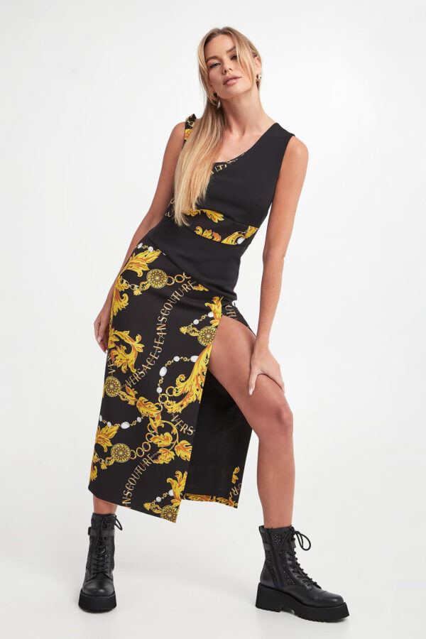 Sukienka midi VERSACE JEANS COUTURE-wyprzedaż