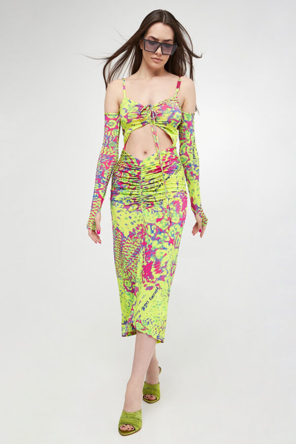 Sukienka midi VERSACE JEANS COUTURE-wyprzedaż