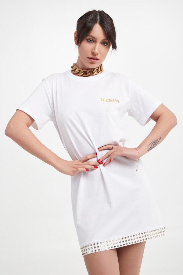 Sukienka mini typu T-shirt PATRIZIA PEPE-wyprzedaż