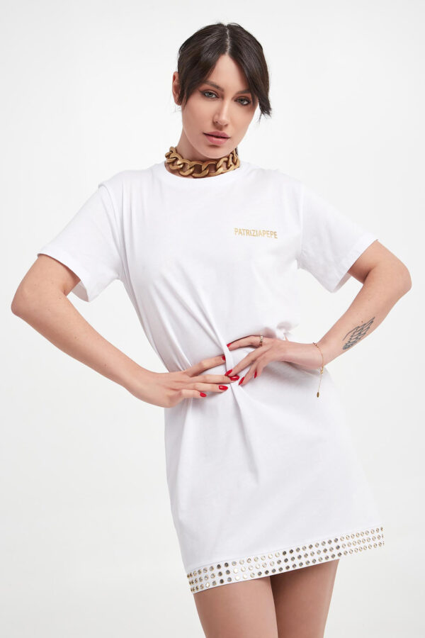 Sukienka mini typu T-shirt PATRIZIA PEPE-wyprzedaż