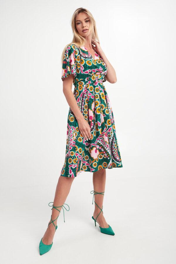 Sukienka w kwiaty Dizzy WEEKEND MAX MARA-wyprzedaż