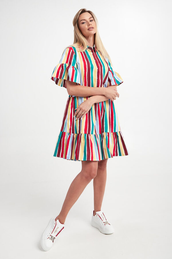 Sukienka w paski Basilea WEEKEND MAX MARA-wyprzedaż